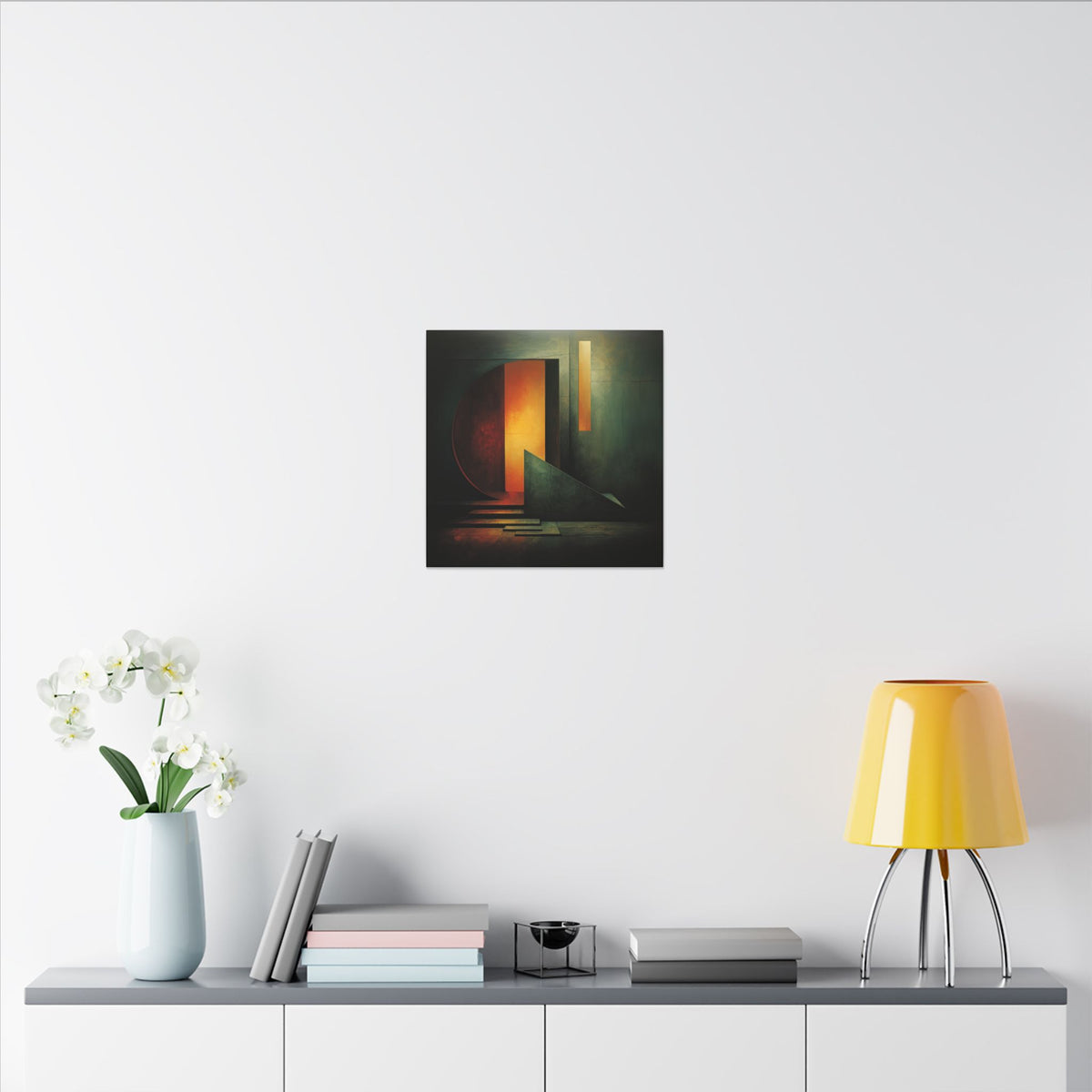 The Doorway Holds the Sun – Abstract Architectural Canvas Print