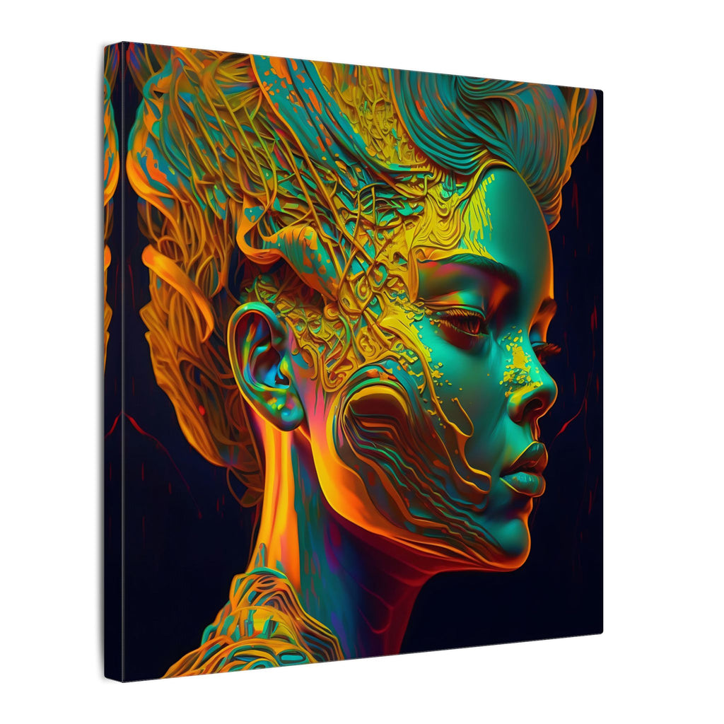 Living Ornament – Futurist Organic Portrait Canvas Print
