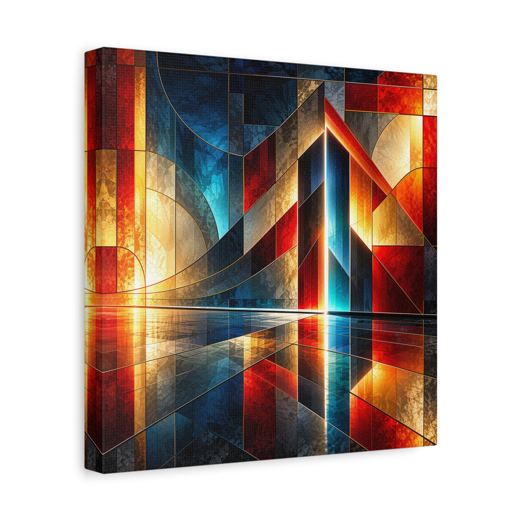 Luminous Threshold — Architectural Geometric Abstract Fine Art Print