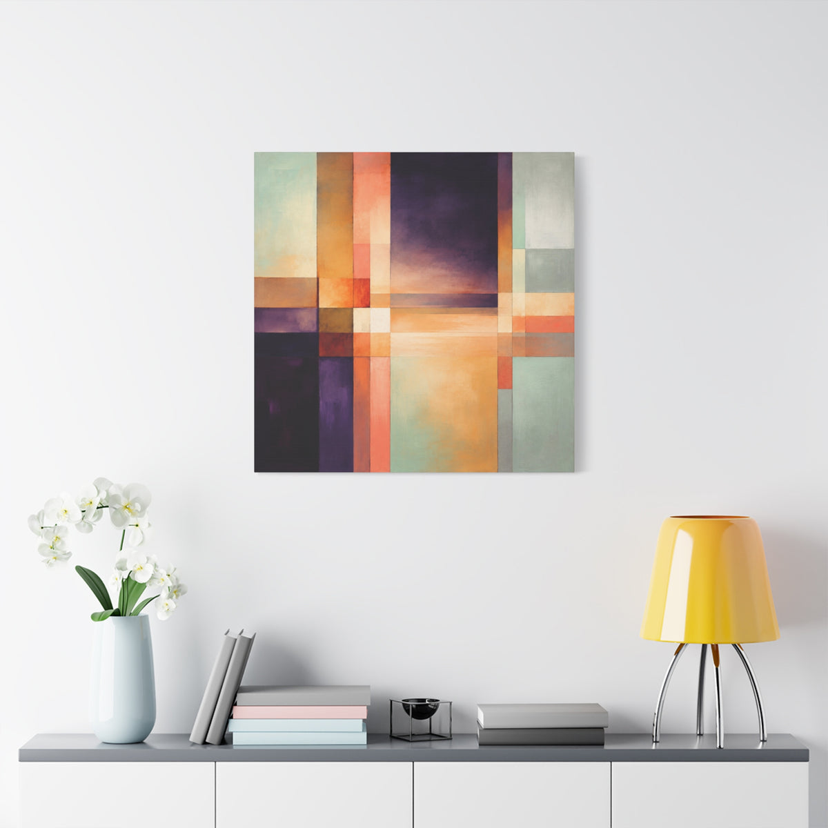 Between Light and Silence — Geometric Abstract Fine Art Print