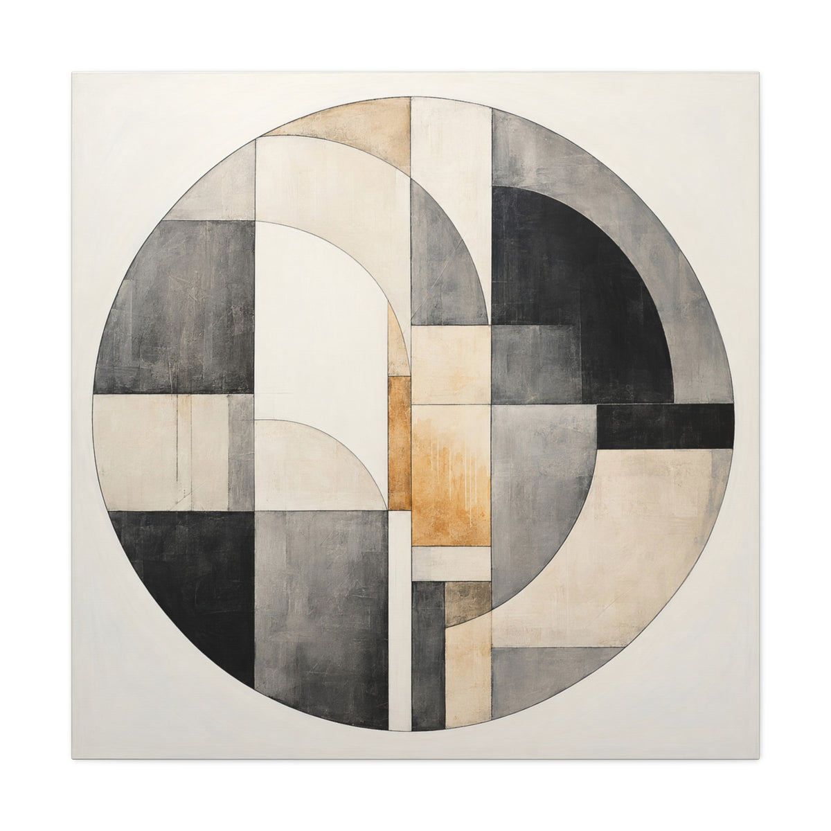 Arc of Balance — Minimalist Geometric Abstract Wall Art