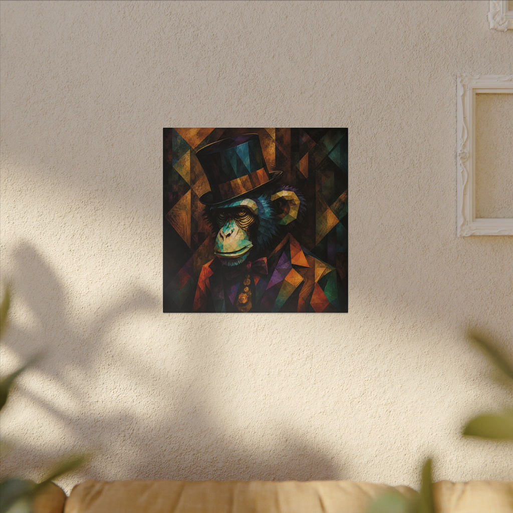 The Gentleman Primate — Cubist Chimpanzee Art Print