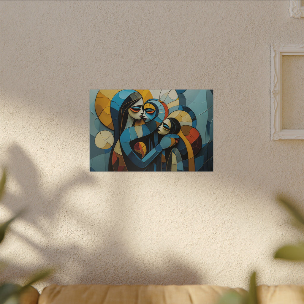 Circle of Care – Abstract Family Portrait Canvas Print