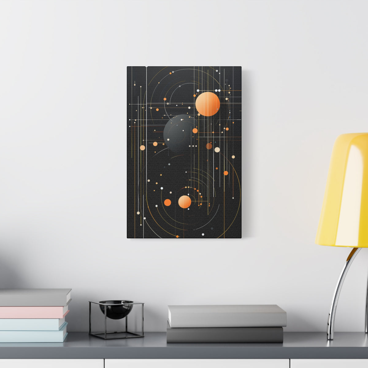 Orbital Convergence — Planetary Blueprint Fine Art Print