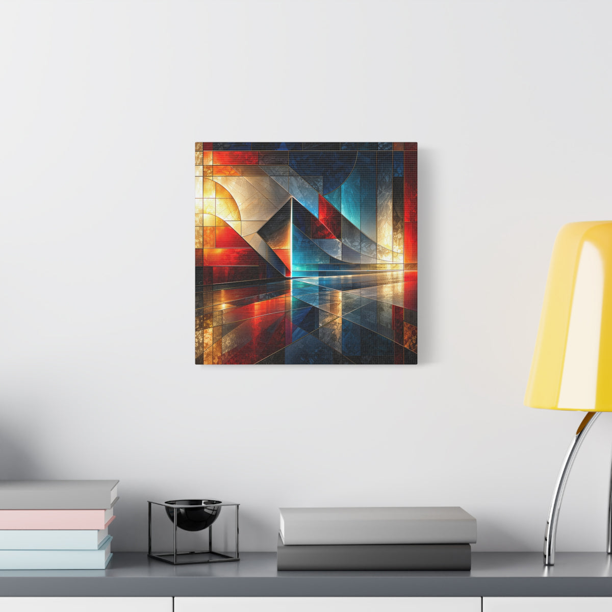 Reflected Passage — Architectural Geometric Abstract Fine Art Print