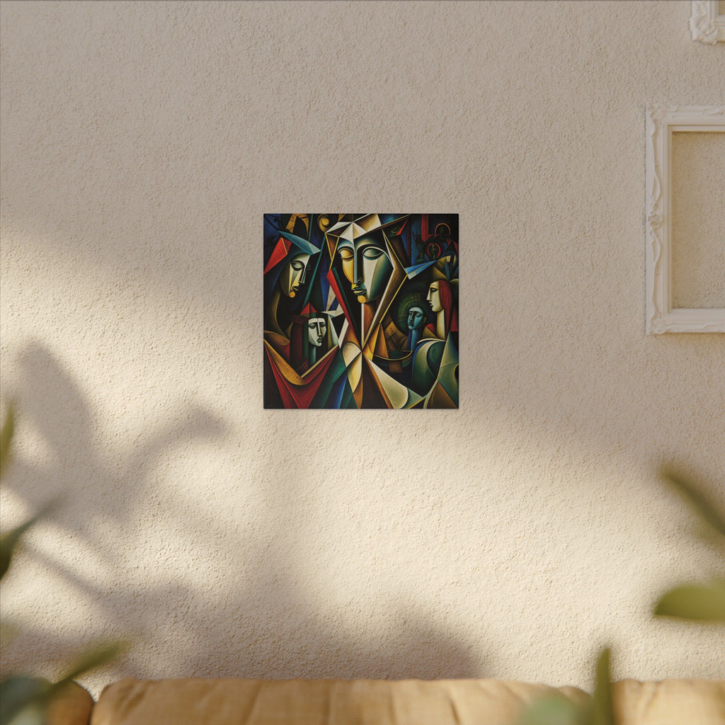 The Ones Who Walk With Us — Abstract Figurative Cubist Art Print