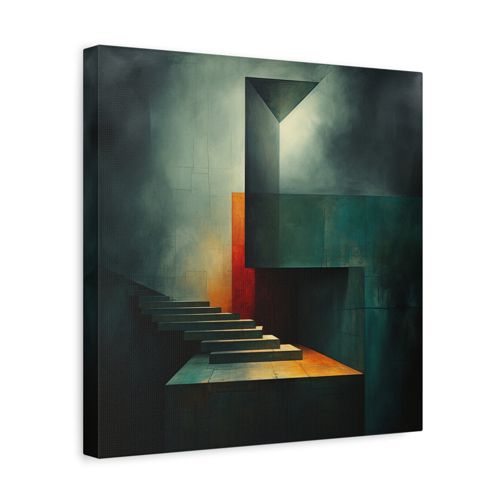 The Last Step Before Light — Modern Architectural Abstract Wall Art