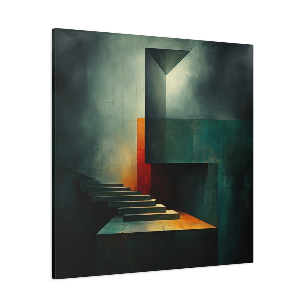 The Last Step Before Light — Modern Architectural Abstract Wall Art
