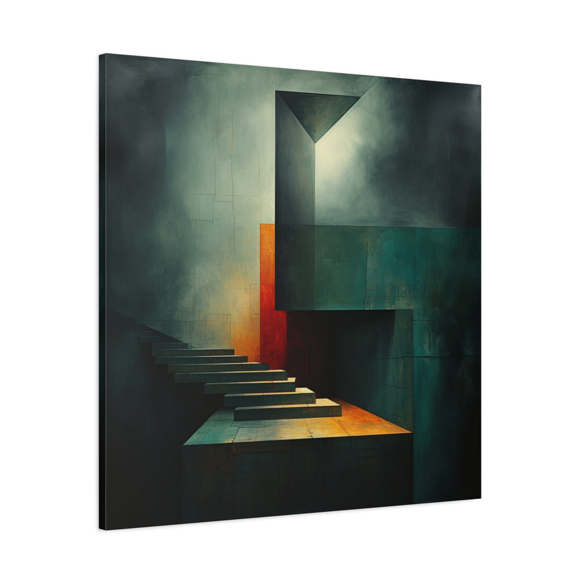 The Last Step Before Light — Modern Architectural Abstract Wall Art
