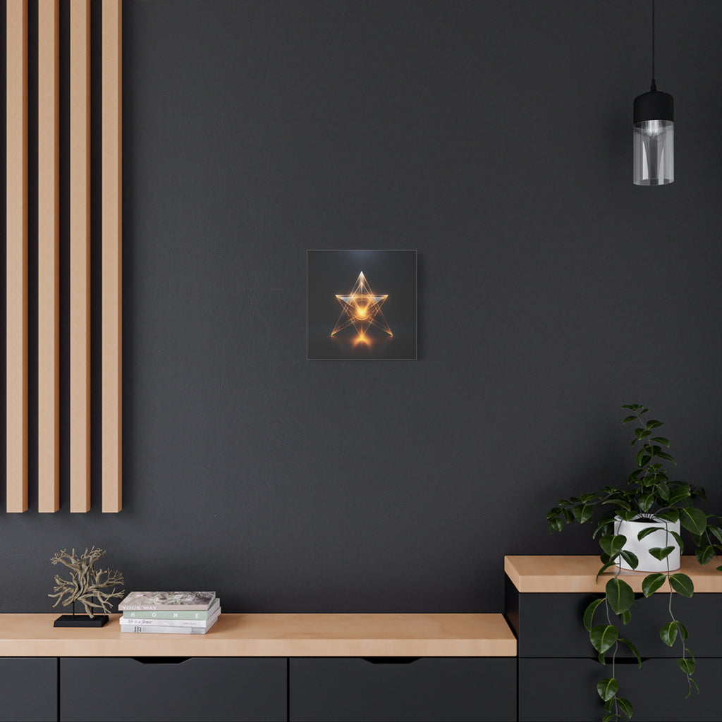 Star of Becoming — Futuristic Sacred Geometry Wall Art
