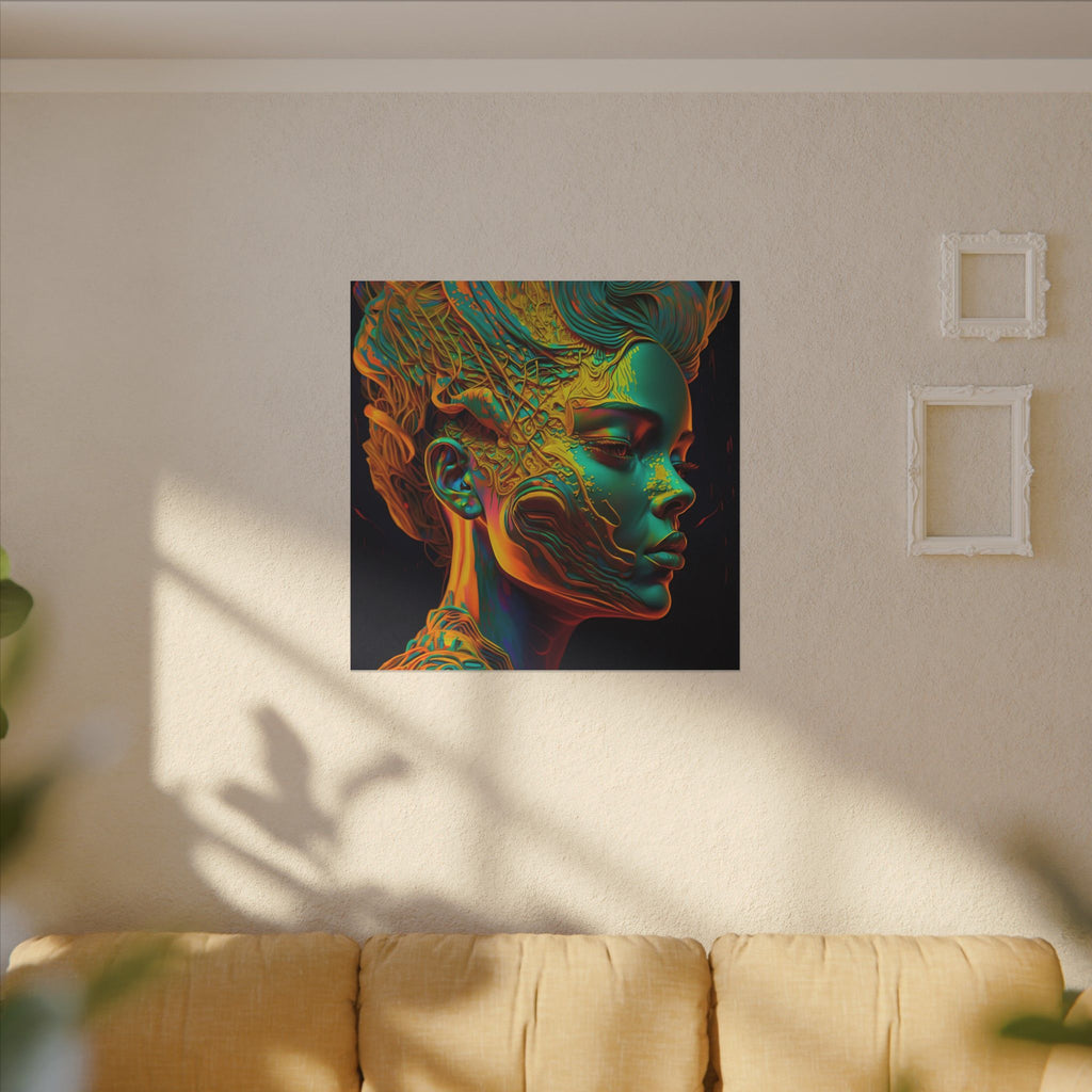 Living Ornament – Futurist Organic Portrait Canvas Print