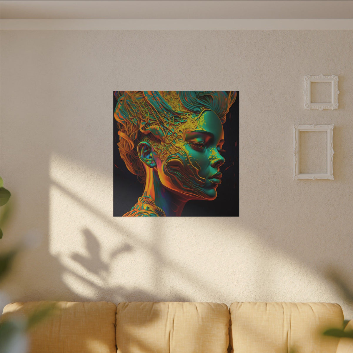 Living Ornament – Futurist Organic Portrait Canvas Print