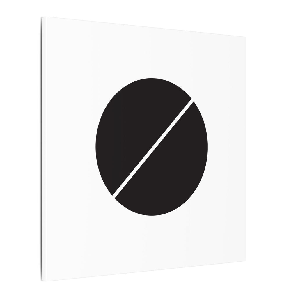 The Line Between – Minimalist Geometric Circle Canvas Print