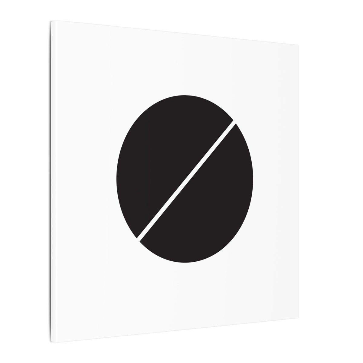 The Line Between – Minimalist Geometric Circle Canvas Print