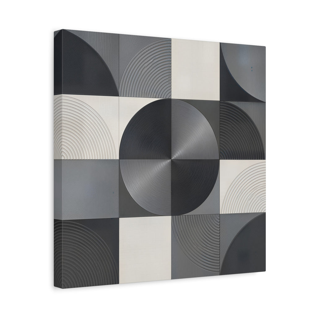 Concentric Balance — Minimalist Geometric Abstract Wall Art