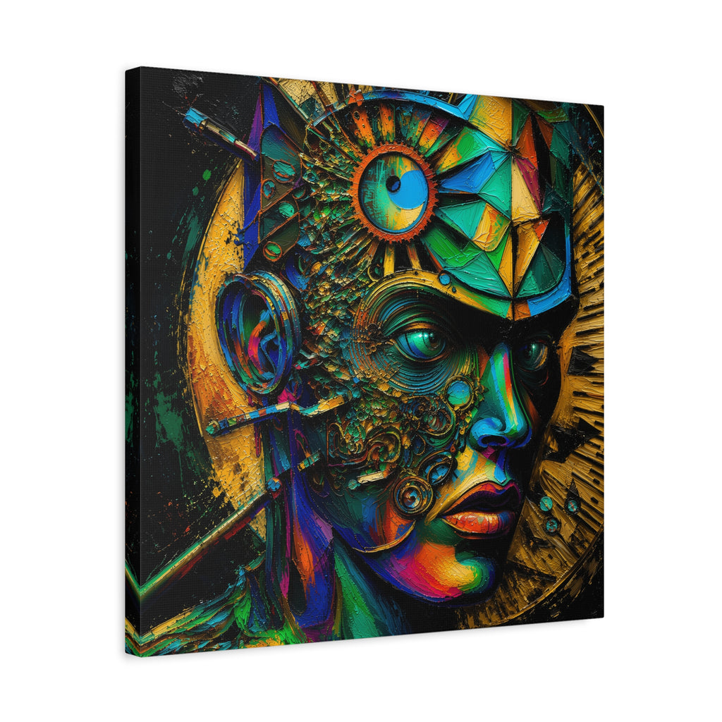 Vision Engine — Futuristic Abstract Portrait Fine Art Print
