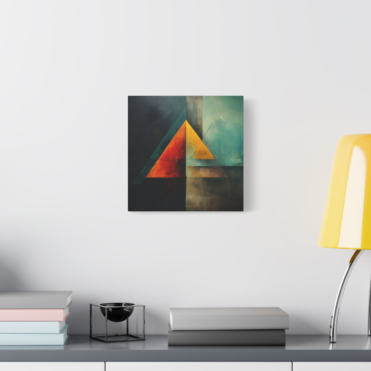 Point of Convergence — Modern Geometric Abstract Wall Art