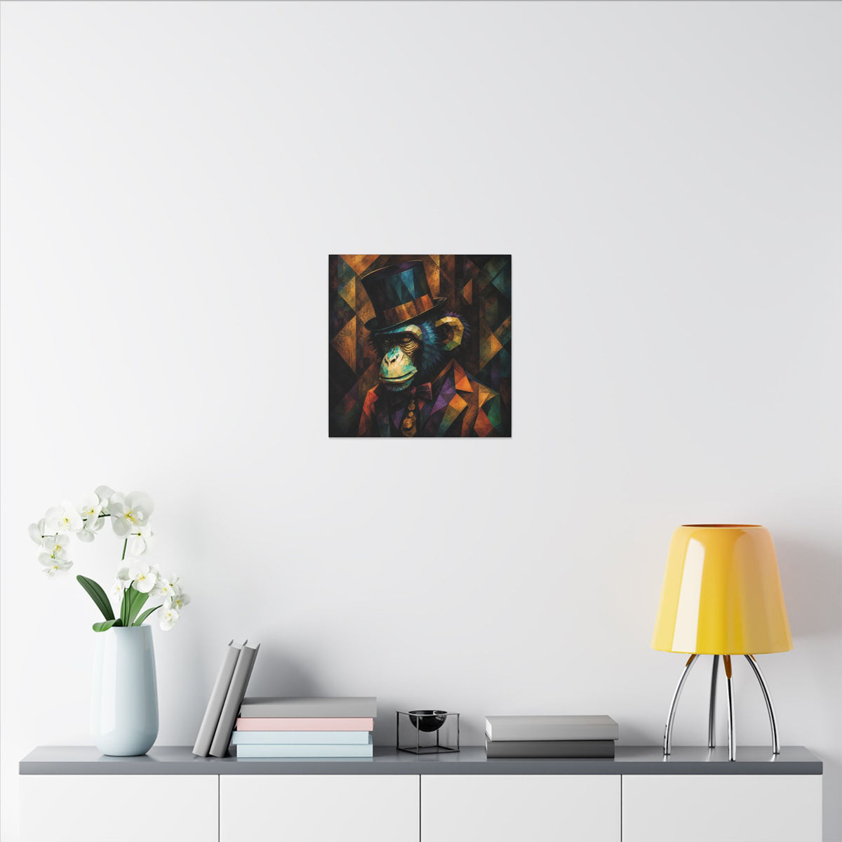 The Gentleman Primate — Cubist Chimpanzee Art Print