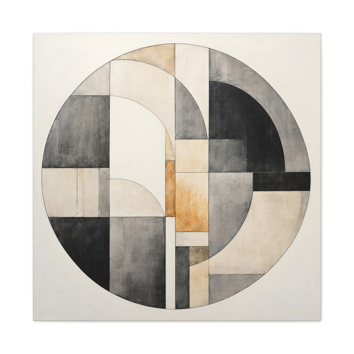 Arc of Balance — Minimalist Geometric Abstract Wall Art