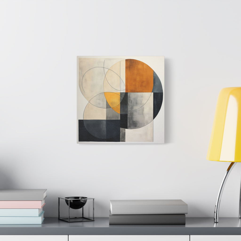 Circles in Conversation — Modern Geometric Abstract Wall Art