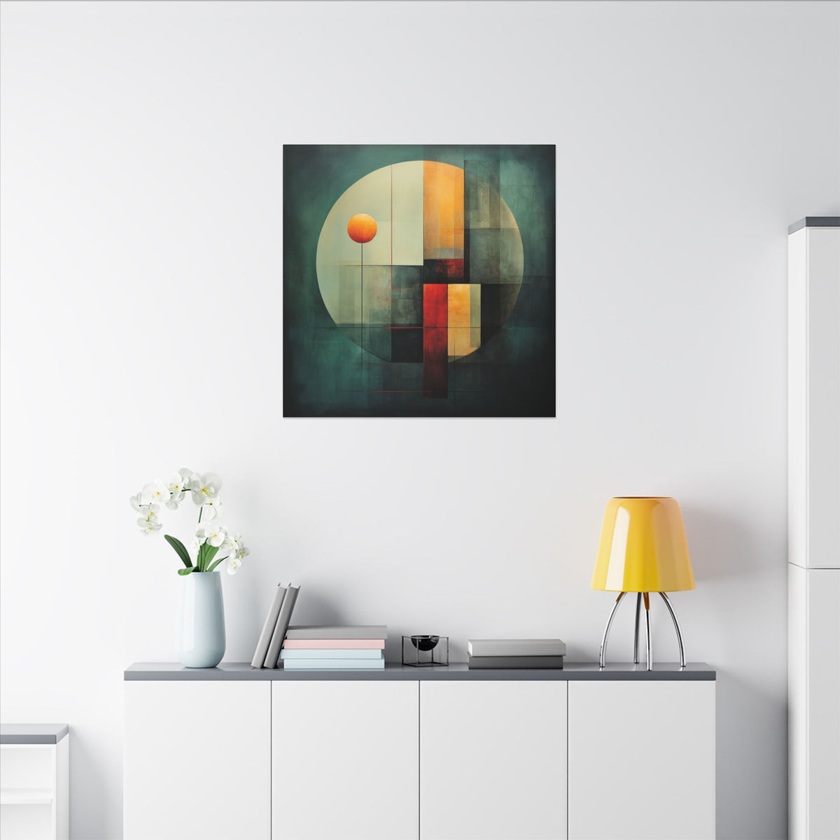 Still Point – Modern Geometric Abstract Canvas Print