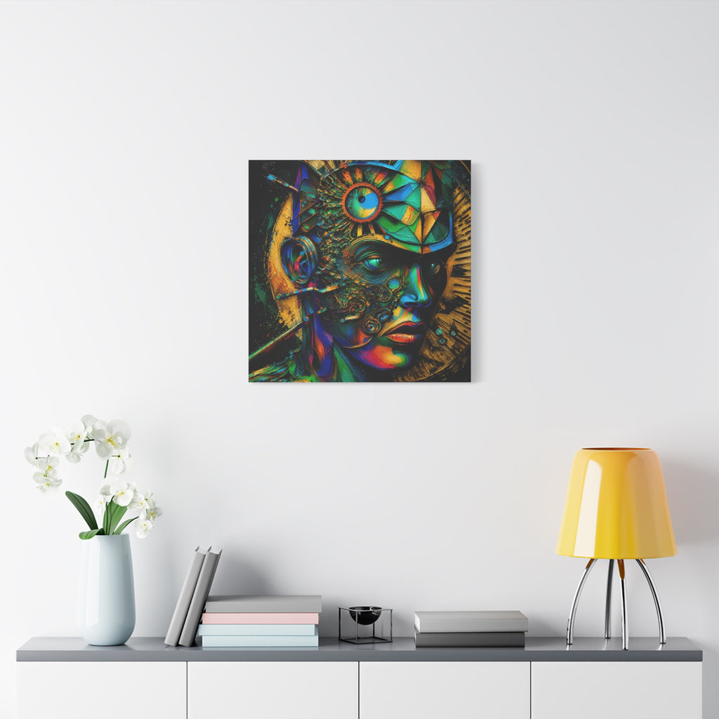 Vision Engine — Futuristic Abstract Portrait Fine Art Print