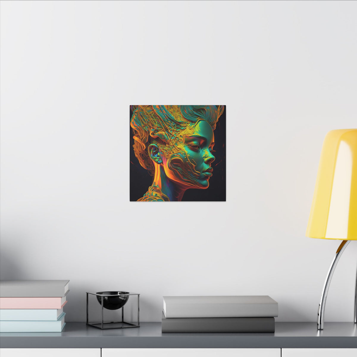 Living Ornament – Futurist Organic Portrait Canvas Print