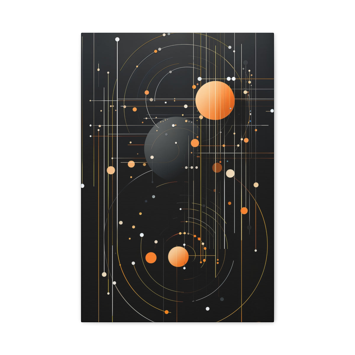 Orbital Convergence — Planetary Blueprint Fine Art Print
