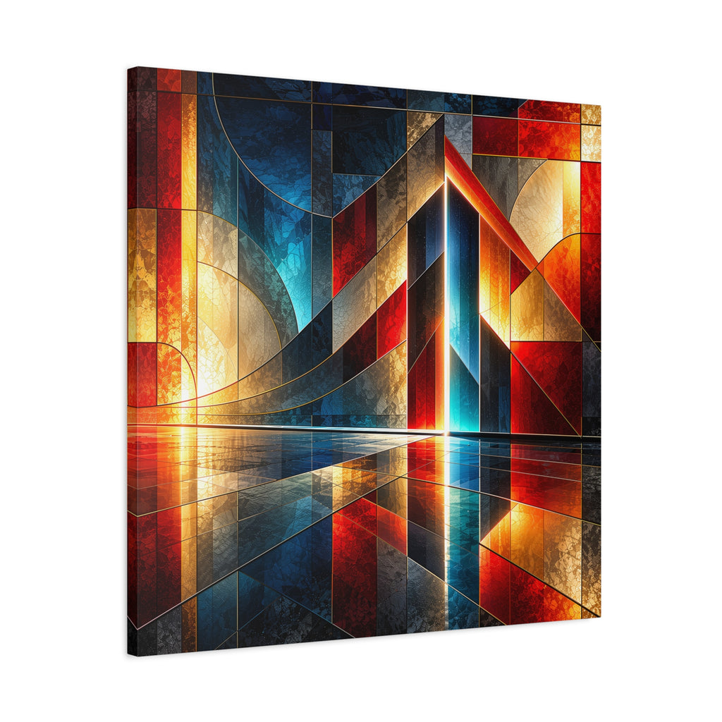 Luminous Threshold — Architectural Geometric Abstract Fine Art Print