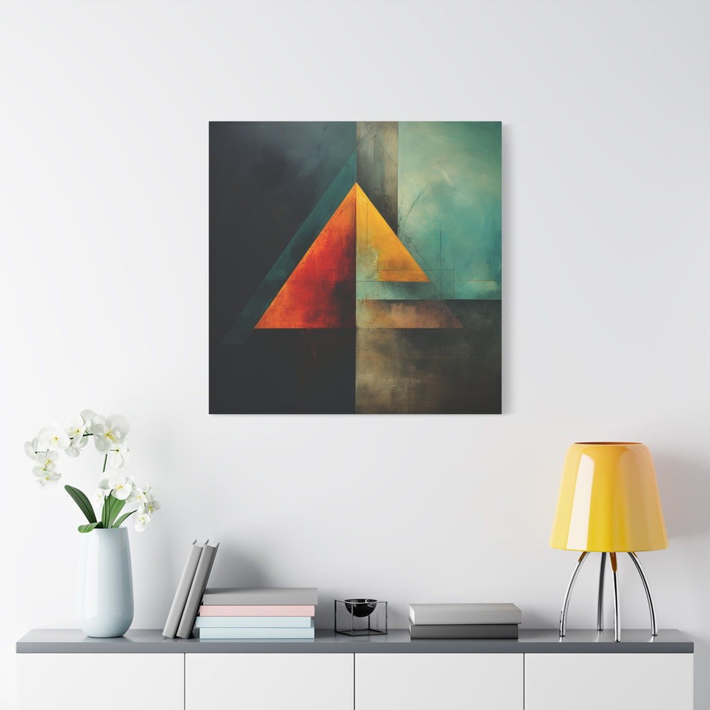 Point of Convergence — Modern Geometric Abstract Wall Art