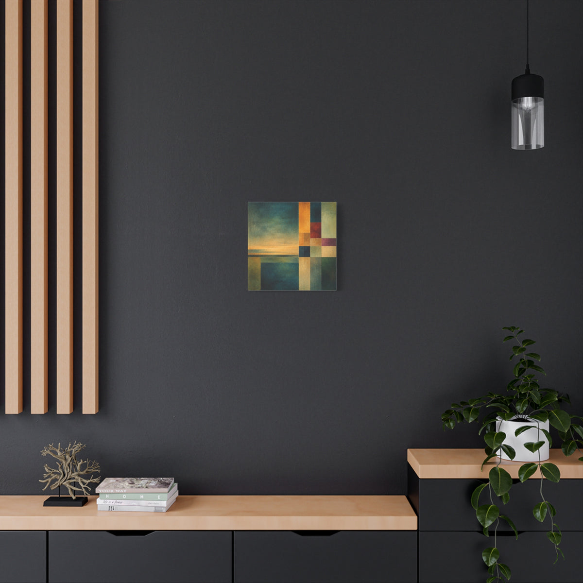 Still Horizon — Geometric Landscape Abstract Fine Art Print
