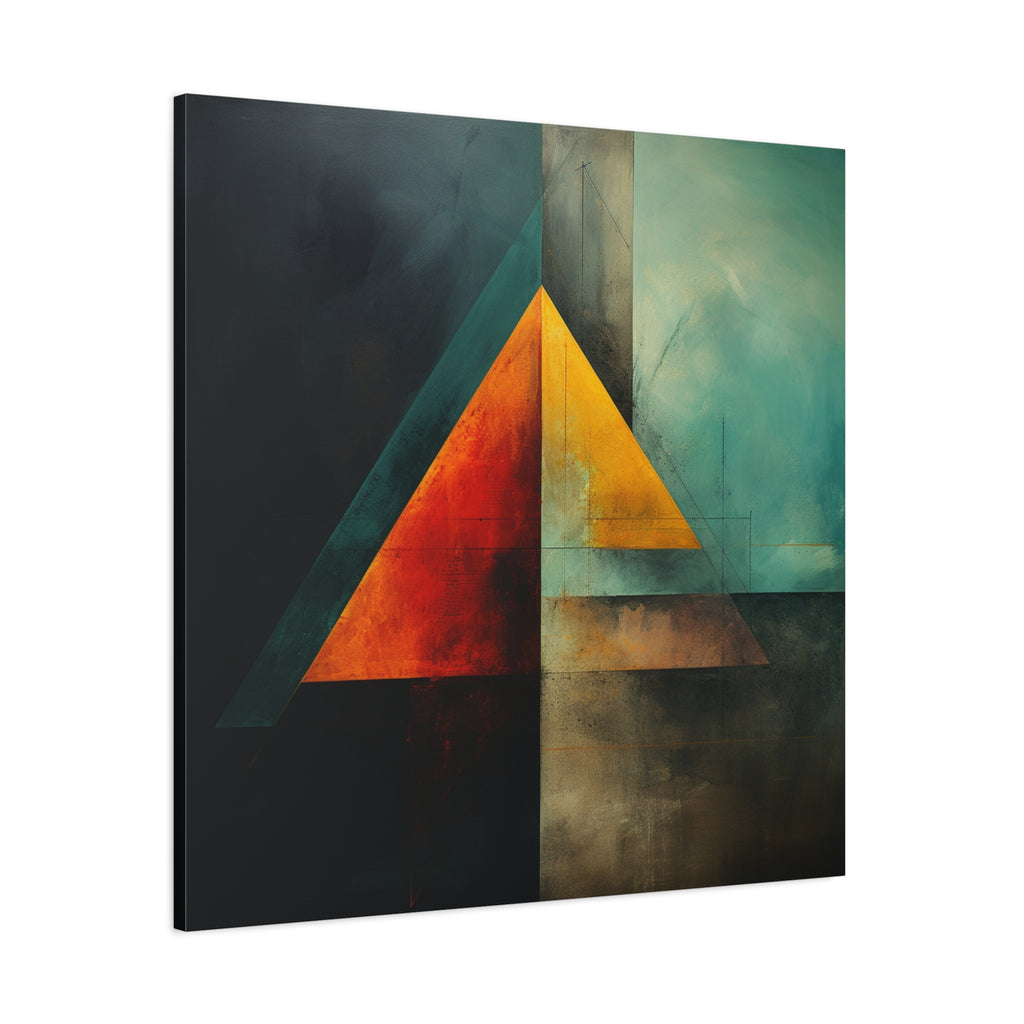 Point of Convergence — Modern Geometric Abstract Wall Art