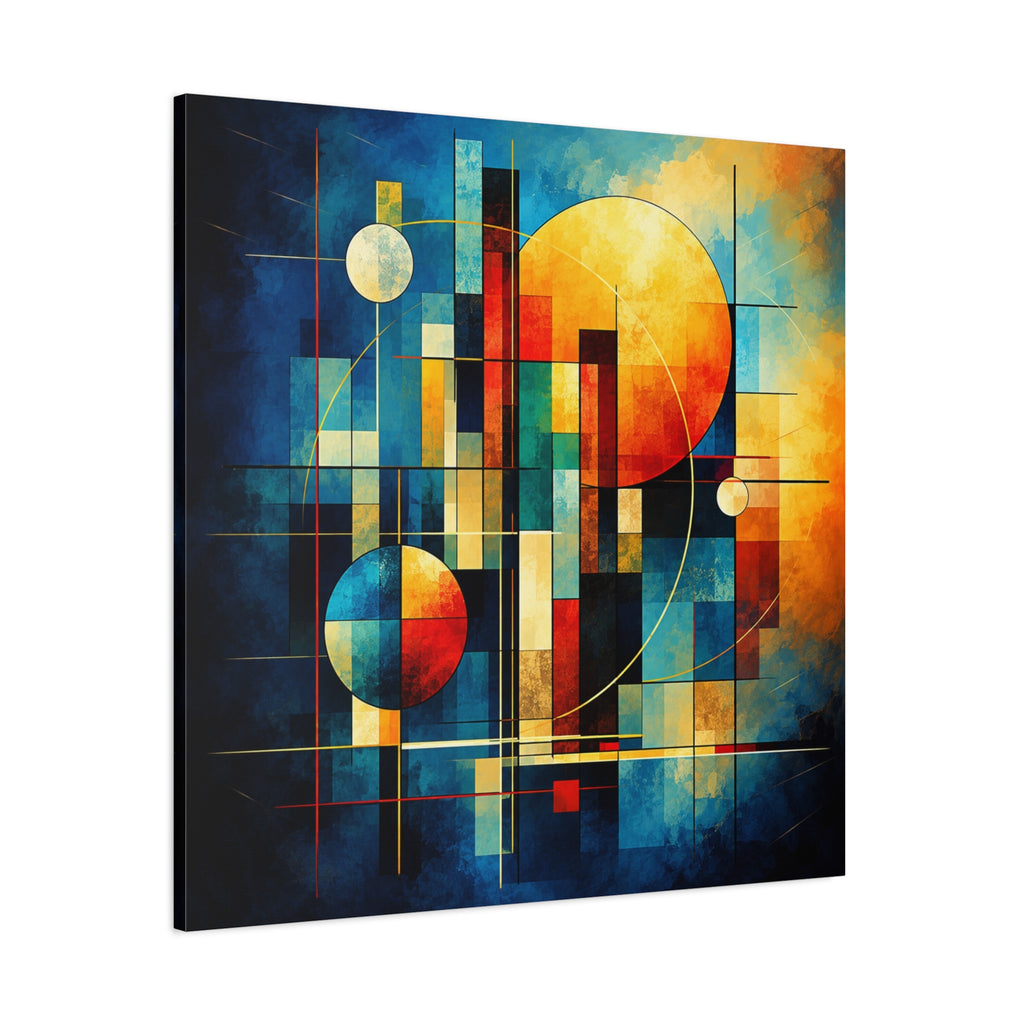 Solar Architecture — Modern Geometric Abstract Wall Art