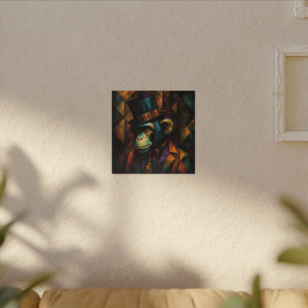 The Gentleman Primate — Cubist Chimpanzee Art Print