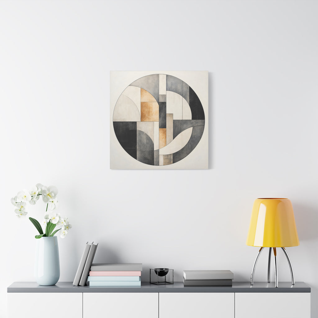 Quiet Architecture — Minimalist Geometric Abstract Wall Art