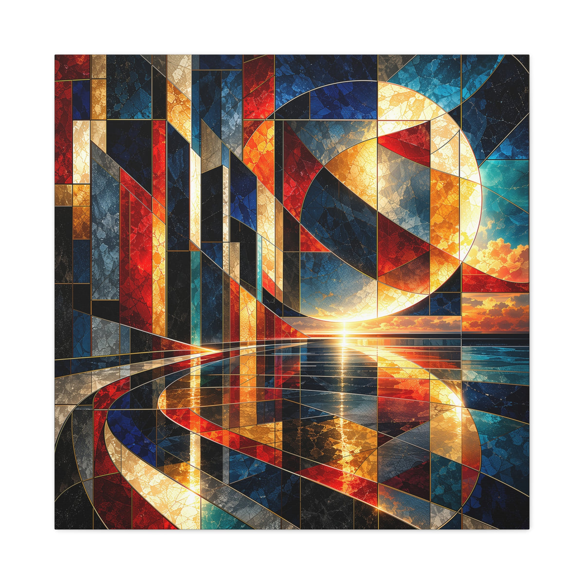 Solar Passage — Geometric Architectural Abstract Fine Art Print
