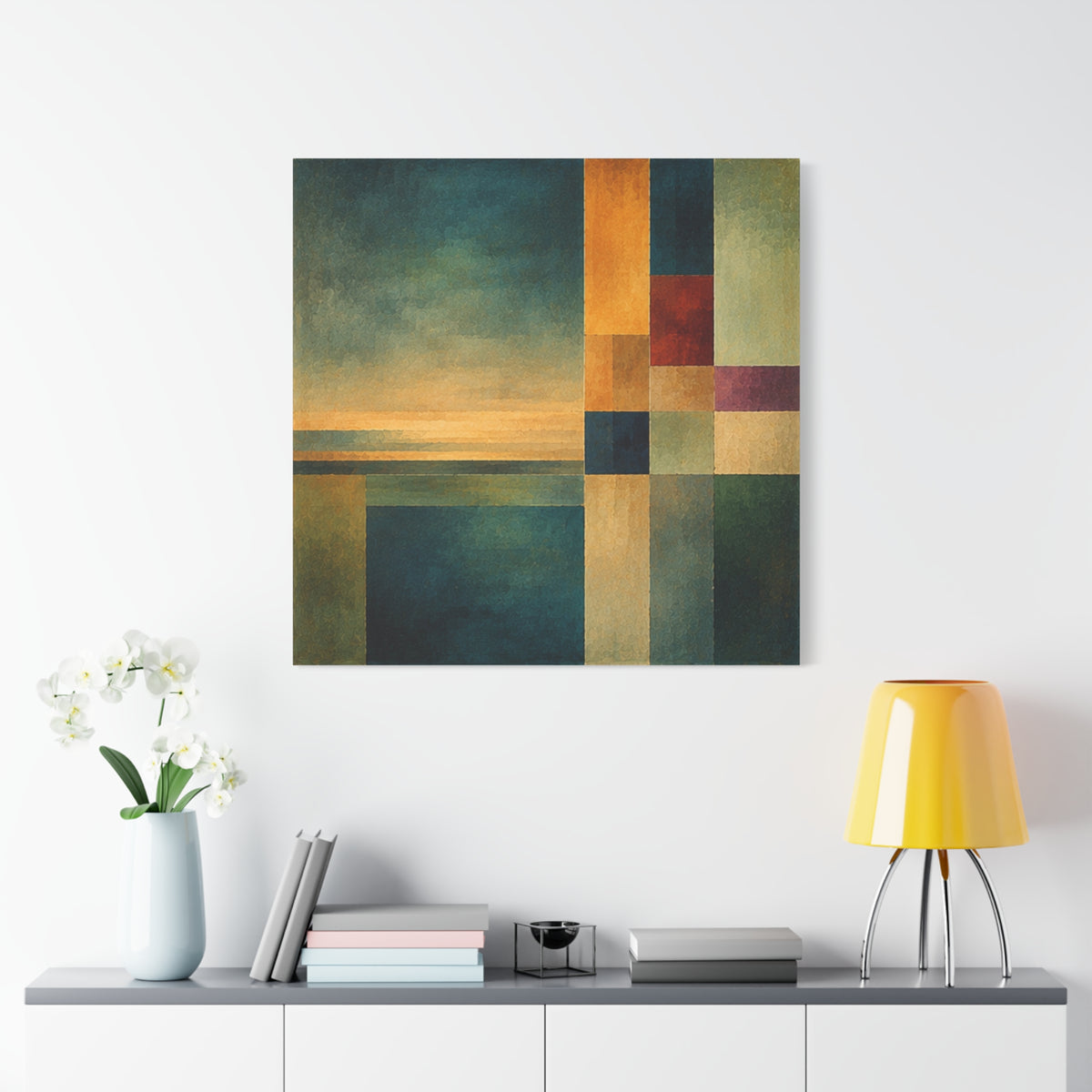 Still Horizon — Geometric Landscape Abstract Fine Art Print