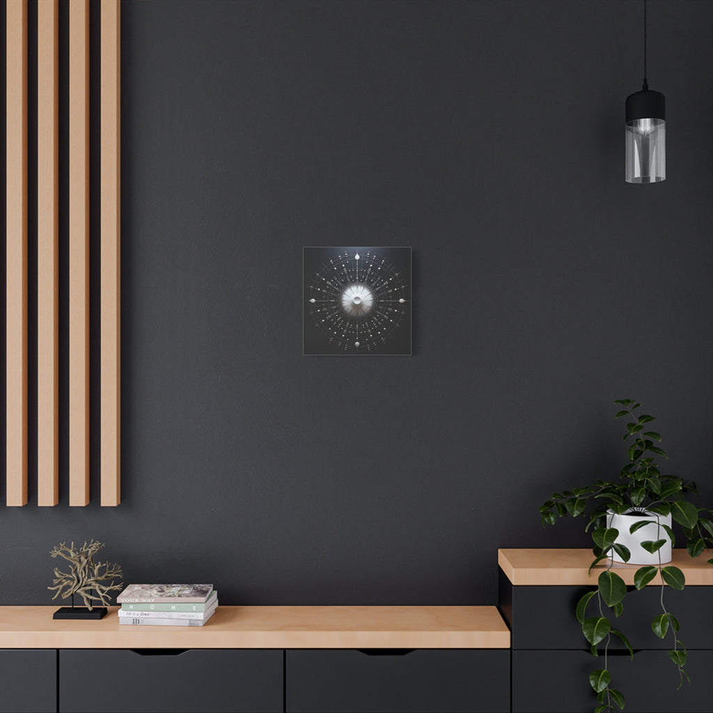 Celestial Measure — Monochrome Sacred Geometry Wall Art