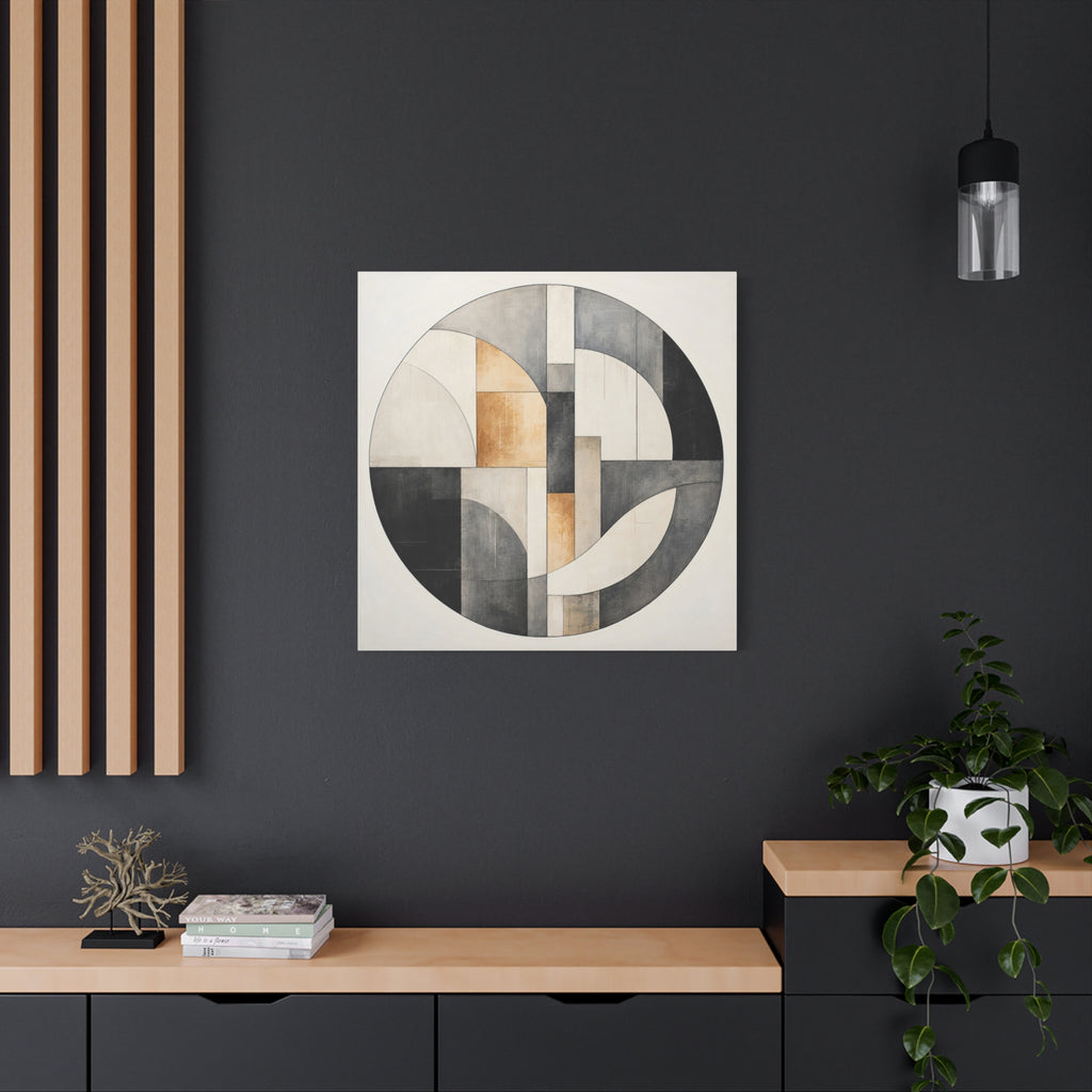 Quiet Architecture — Minimalist Geometric Abstract Wall Art