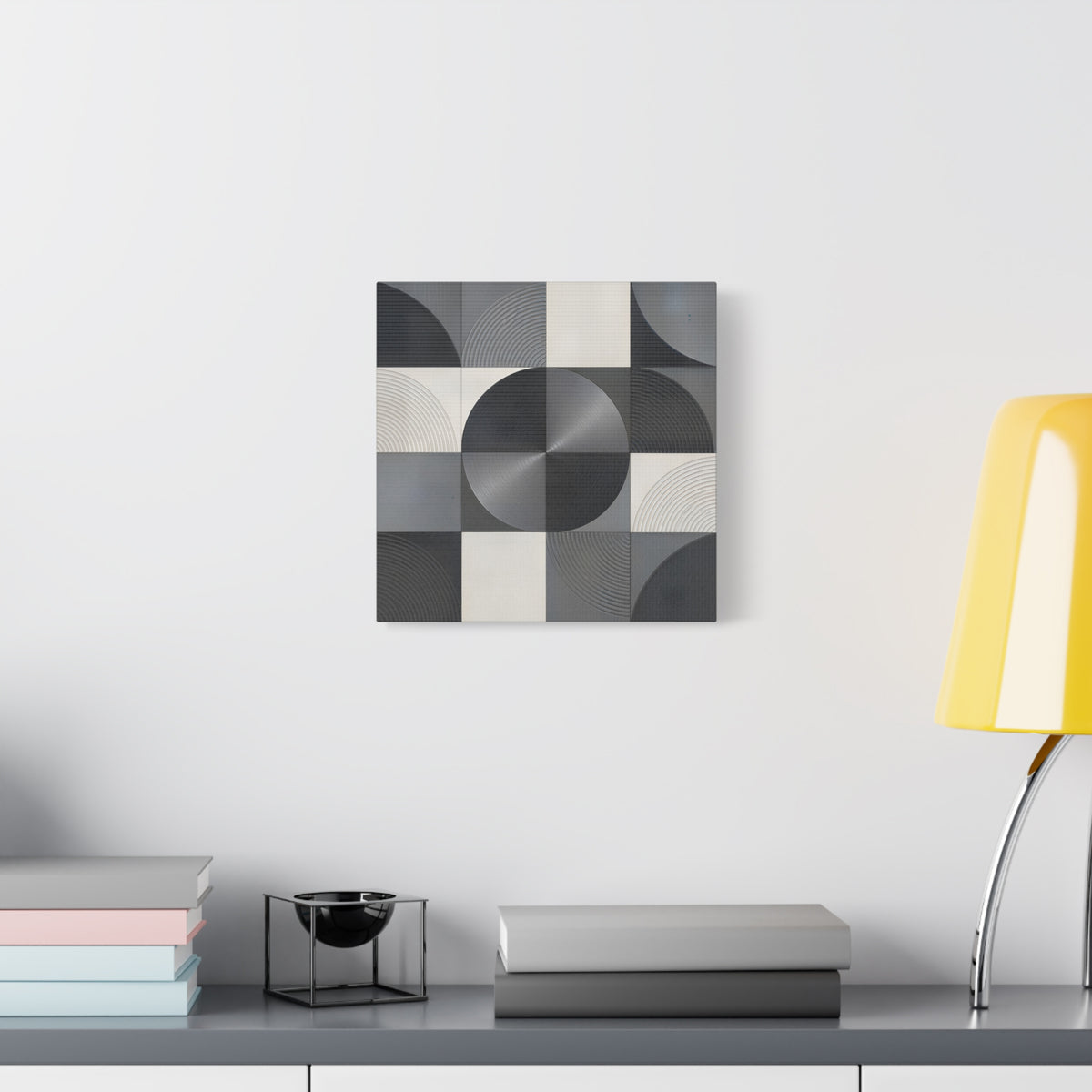 Concentric Balance — Minimalist Geometric Abstract Wall Art
