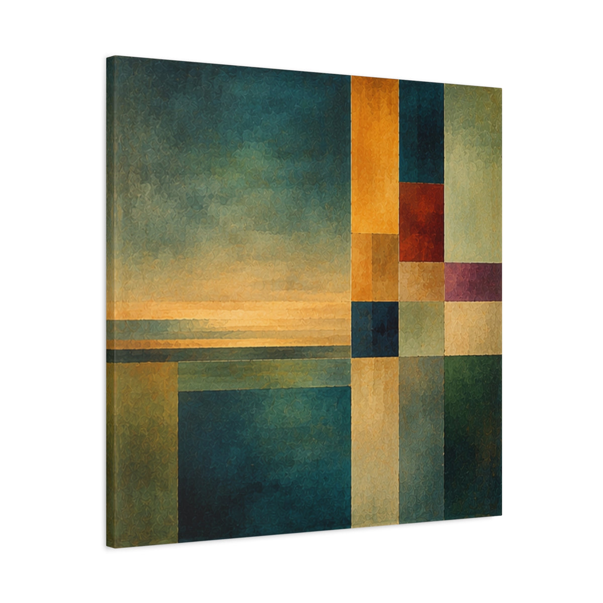 Still Horizon — Geometric Landscape Abstract Fine Art Print