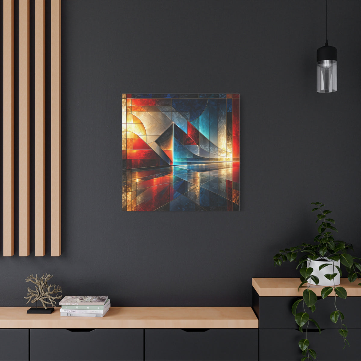 Reflected Passage — Architectural Geometric Abstract Fine Art Print