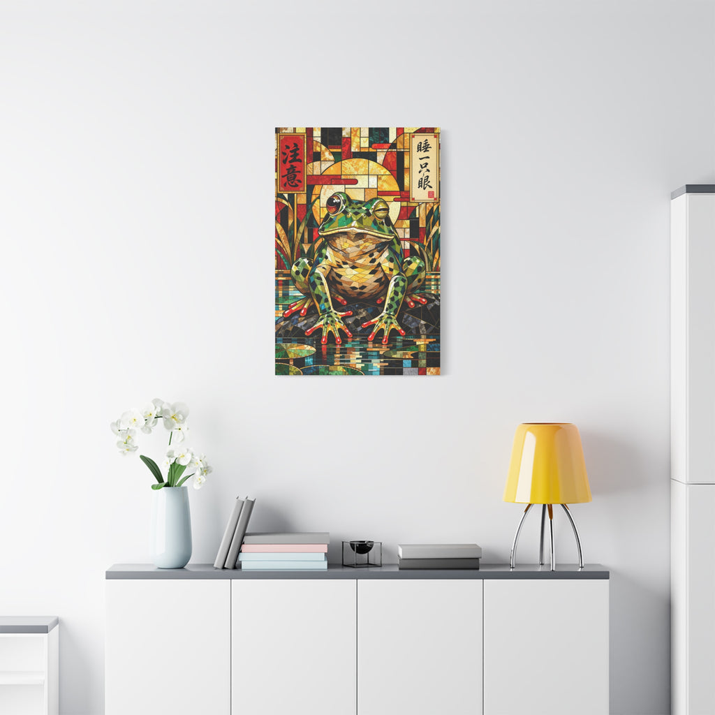 Sleep With One Eye Open — Cubist Stained-Glass Style Wall Art