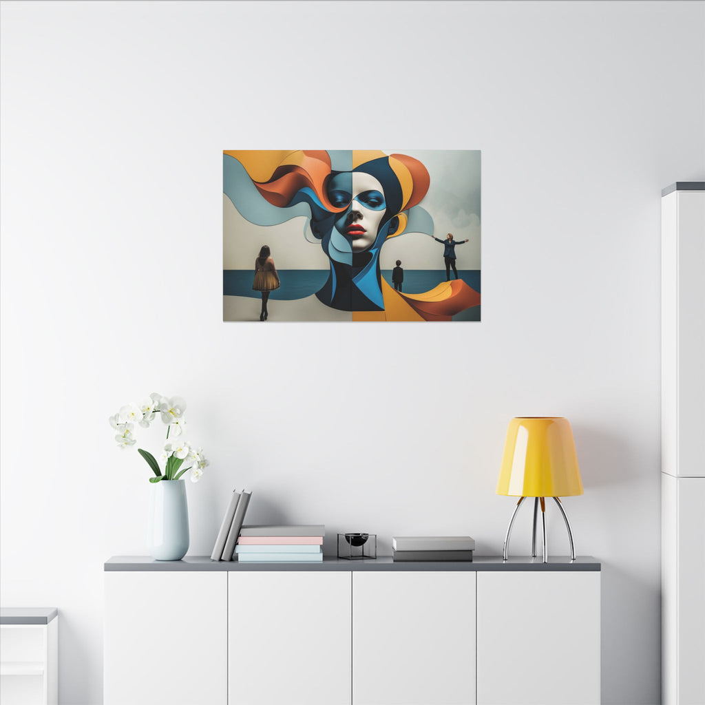Between Tides – Modern Surreal Abstract Portrait Wall Art