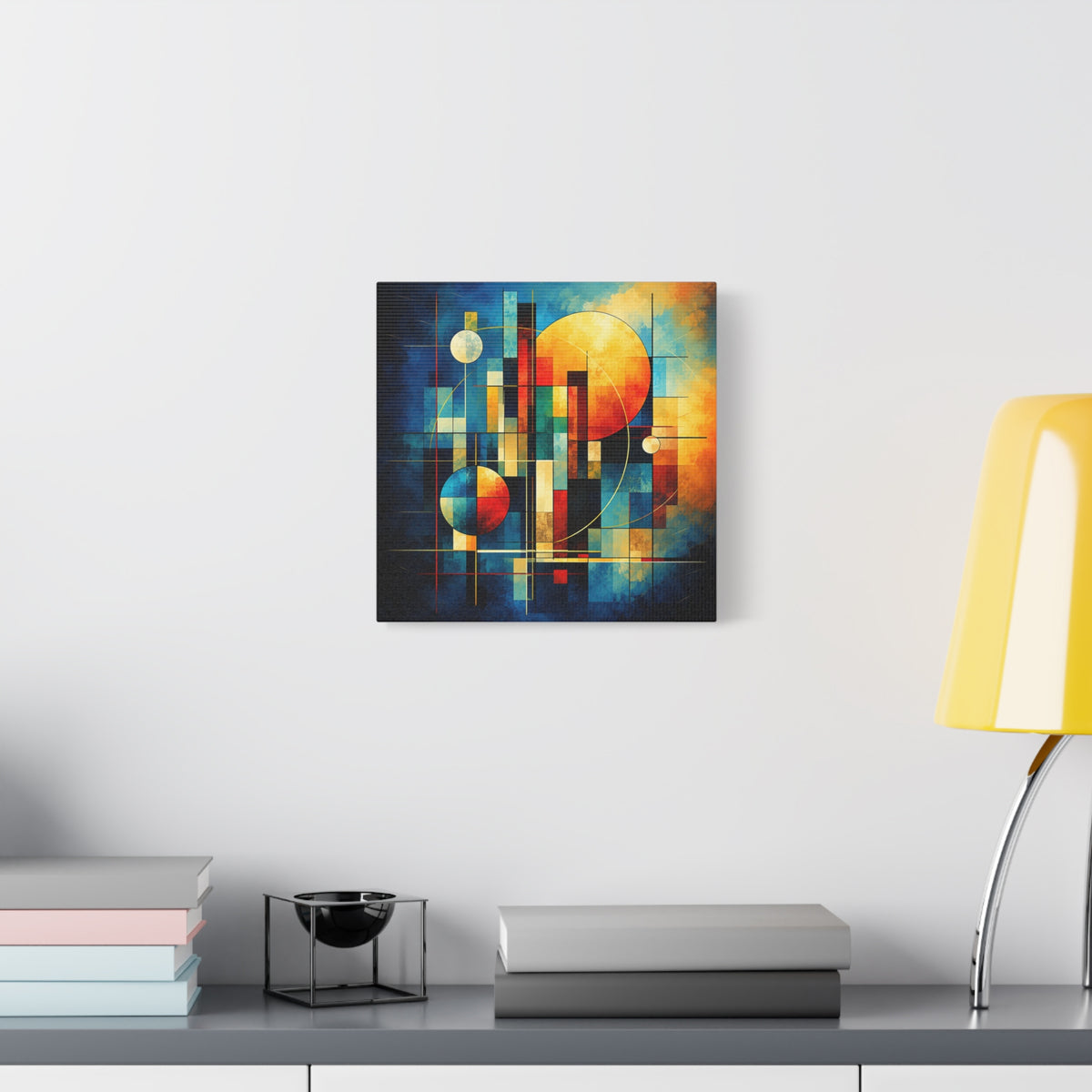 Solar Architecture — Modern Geometric Abstract Wall Art