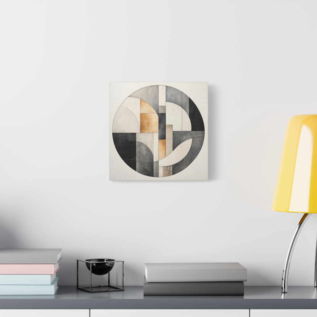 Quiet Architecture — Minimalist Geometric Abstract Wall Art