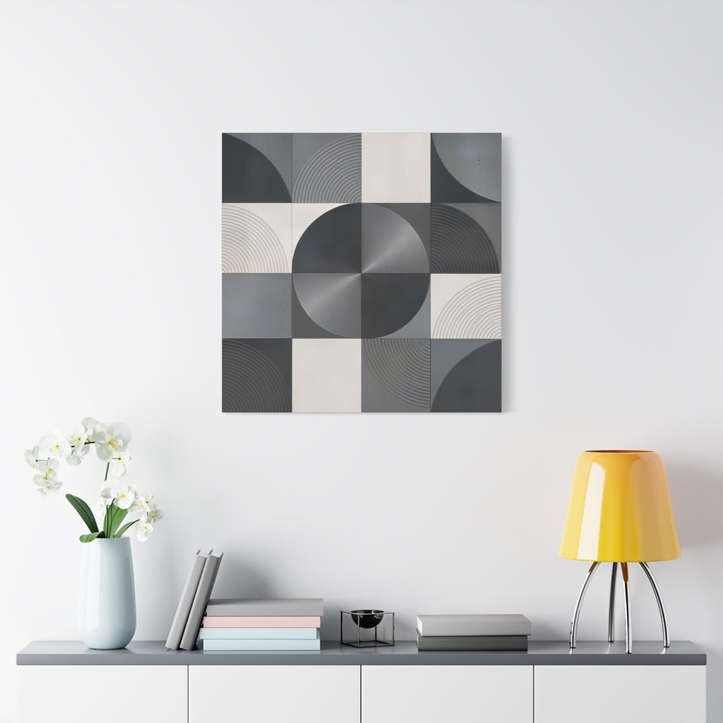 Concentric Balance — Minimalist Geometric Abstract Wall Art