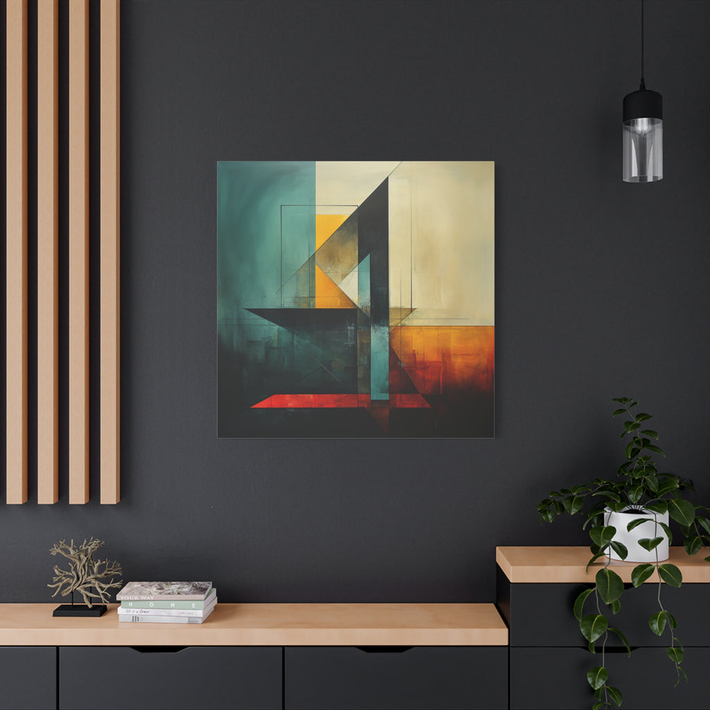 Built From Contrast — Modern Geometric Abstract Wall Art