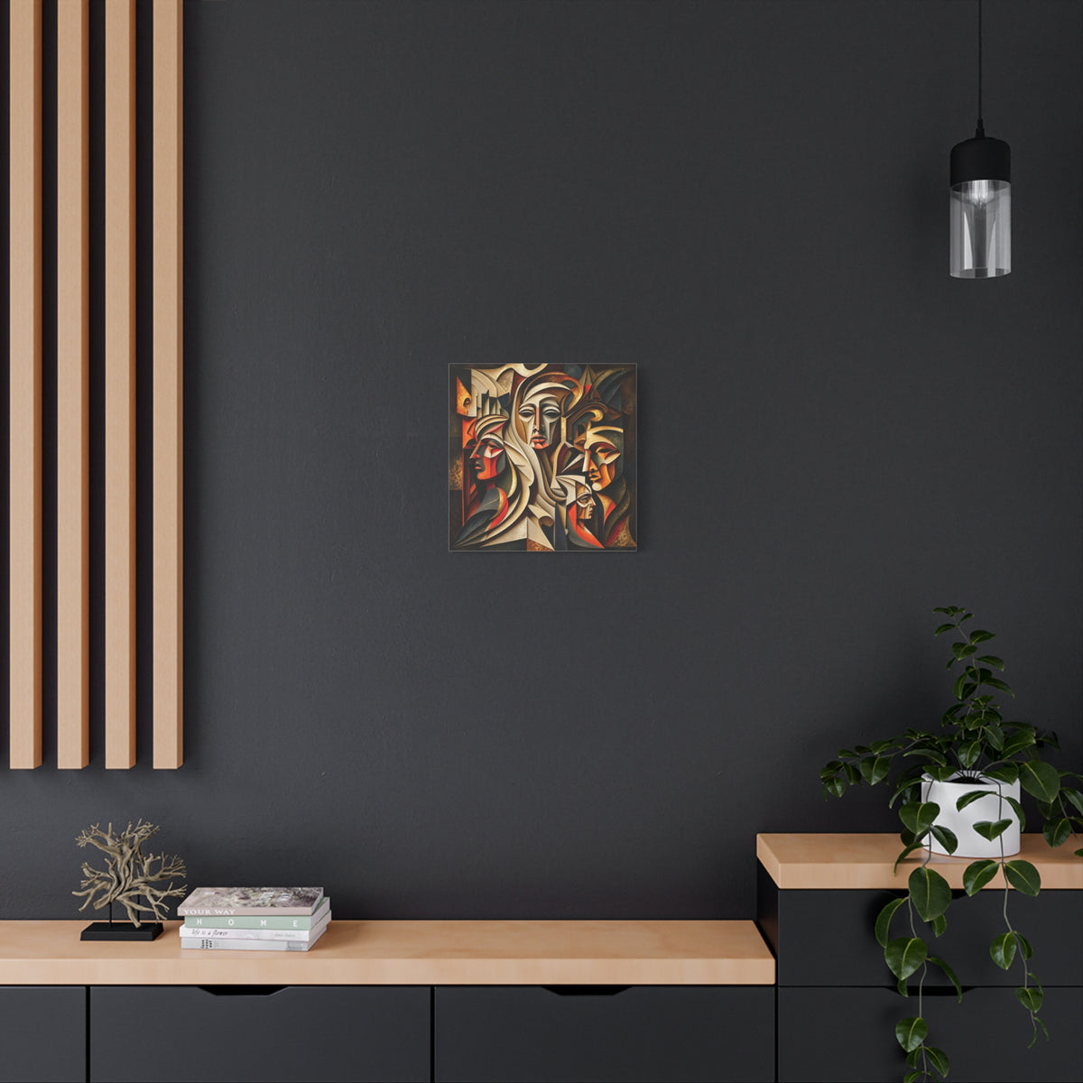 Ancestral Protectors | Cubist Spiritual Wall Art