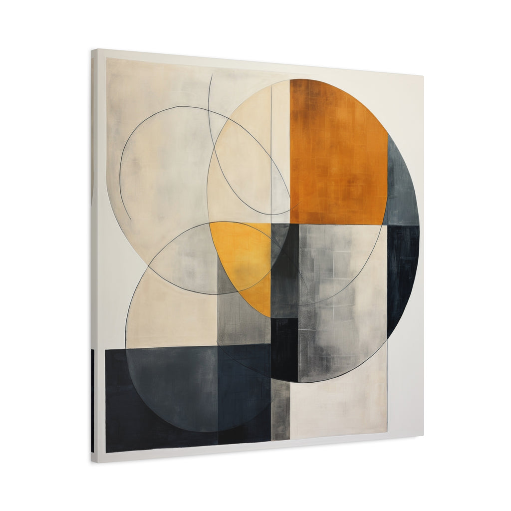 Circles in Conversation — Modern Geometric Abstract Wall Art